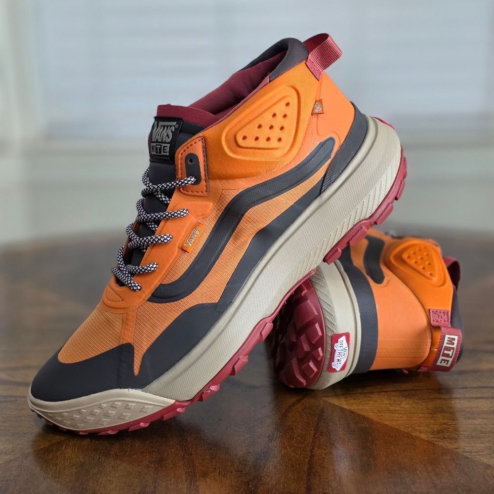 Vans MTE Crosspath Mid Men's Hiking Shoes Marmalade Orange Brown Size 11.5 New